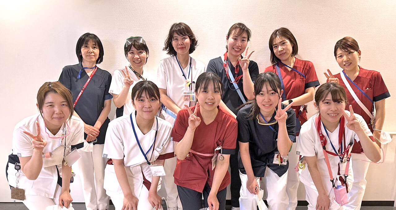6階東病棟(循環器内科、心臓血管外科、ER総合診療科)集合写真