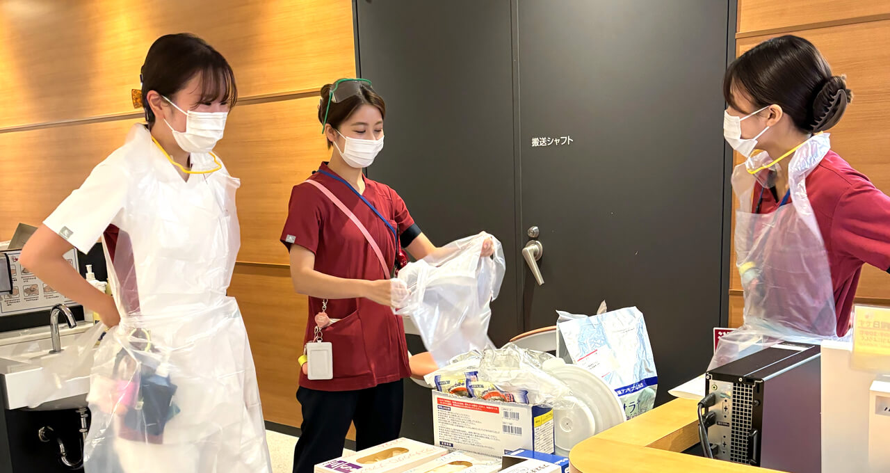 6階西病棟(腎臓内科、循環器内科、糖尿病・内分泌内科)の日常写真