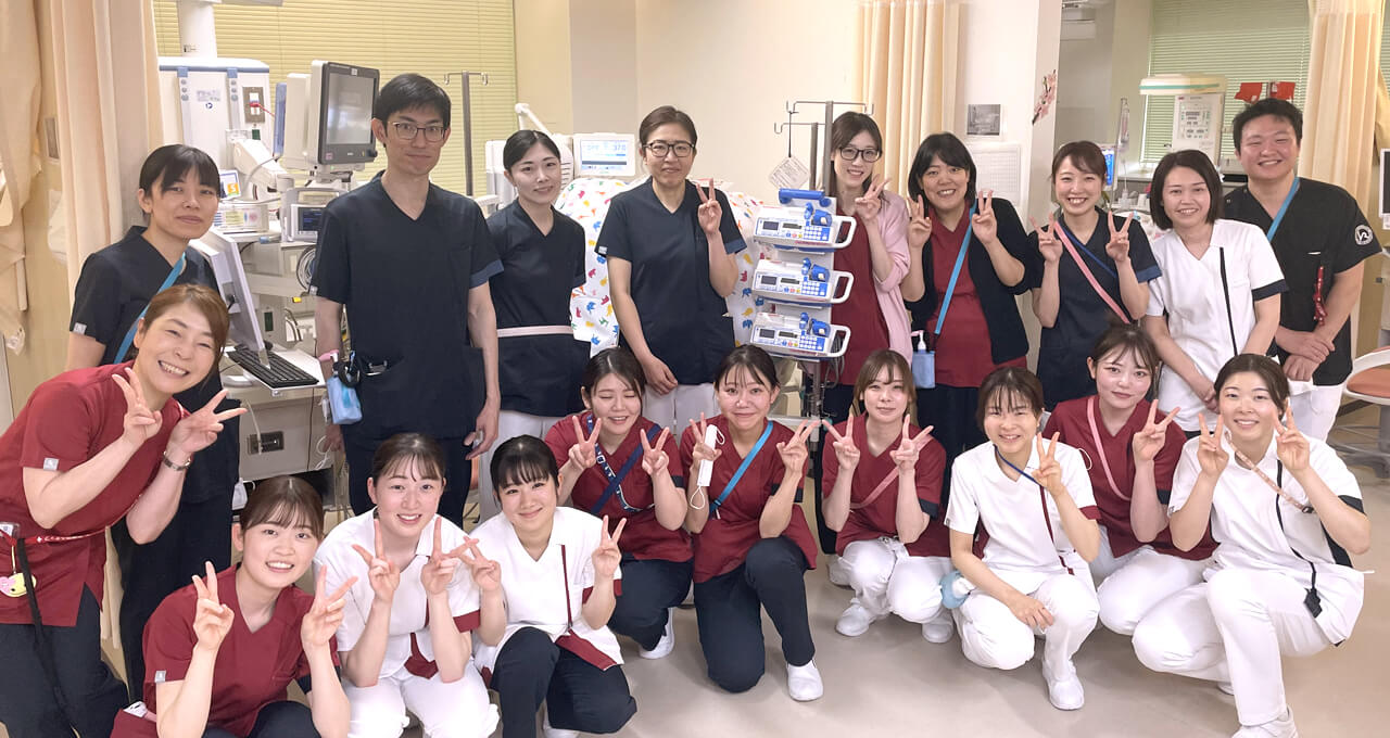 NICU(新生児集中治療室)集合写真